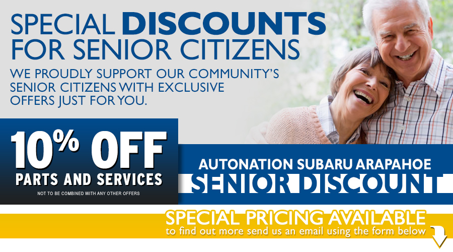 Subaru Senior Citizens Savings Program serving Englewood, CO Subaru Senior Citizens Savings Program serving Englewood, CO