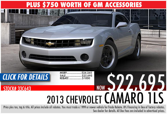 2013 Chevrolet Camaro Coupe 1LS Sale Special serving Atlanta, Georgia at Bellamy Strickland Chevy Buick GMC 2013 Chevrolet Camaro Coupe 1LS Sale Special serving Atlanta, Georgia at Bellamy Strickland Chevy Buick GMC