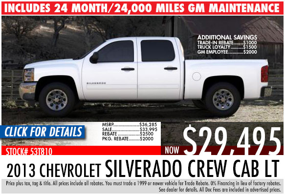 2013 Chevrolet Silverado Crew Cab LT Sale Special serving Atlanta, Georgia at Bellamy Strickland Chevy Buick GMC 2013 Chevrolet Silverado Crew Cab LT Sale Special serving Atlanta, Georgia at Bellamy Strickland Chevy Buick GMC