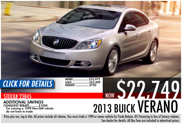 2013 Buick Verano 4 Door Sedan Sale Special serving Atlanta, Georgia at Bellamy Strickland Chevy Buick GMC 2013 Buick Verano 4 Door Sedan Sale Special serving Atlanta, Georgia at Bellamy Strickland Chevy Buick GMC