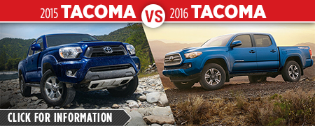 Click To Compare The 2015 Toyota Tacoma vs 2016 Toyota Tacoma Models Hodgkins, IL