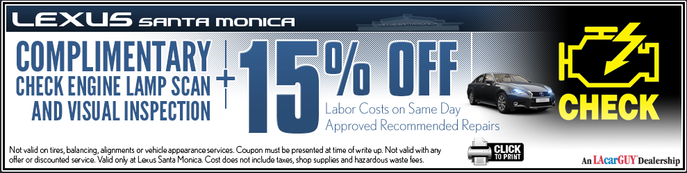Lexus service discount coupons