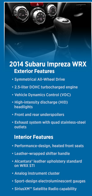 Michael Hohl Subaru >> 2014 Subaru Impreza WRX Model Features Specs Info Reno, NV Michael Hohl Subaru >> 2014 Subaru Impreza WRX Model Features Specs Info Reno, NV