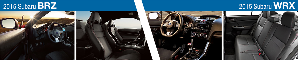 2015 Subaru BRZ and 2015 WRX 4-Door Interior Features 2015 Subaru BRZ and 2015 WRX 4-Door Interior Features
