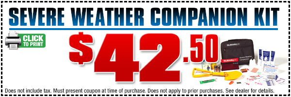Companion Kit Severe Weather Savings Discount Coupon Companion Kit Severe Weather Savings Discount Coupon