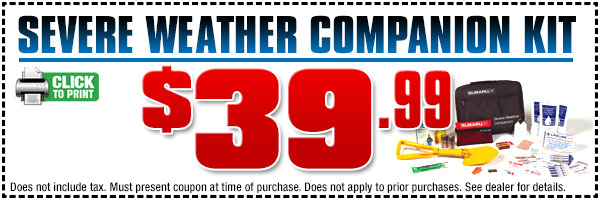 Subaru Severe Weather Companion Parts Special serving Lomita & Torrance, CA Subaru Severe Weather Companion Parts Special serving Lomita & Torrance, CA