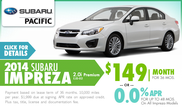 New 2014 Subaru Impreza 2.0i Premium Lease Special serving Hermosa Beach, California New 2014 Subaru Impreza 2.0i Premium Lease Special serving Hermosa Beach, California